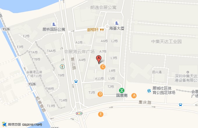 会展湾南岸位置地图