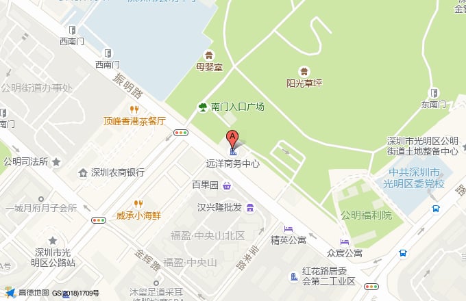 深圳远洋商务中心位置地图