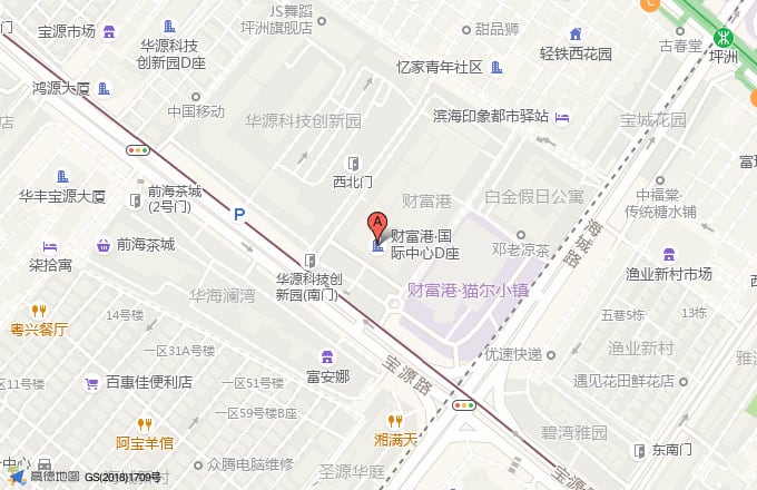 西乡财富港大厦位置地图