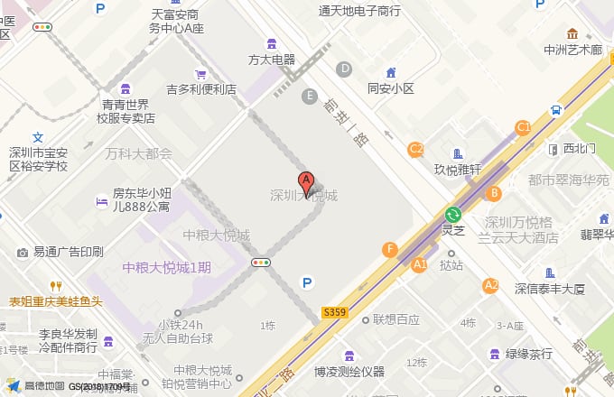 中粮大悦位置地图