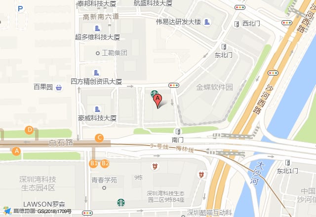 粤美特大厦项目位置示意图